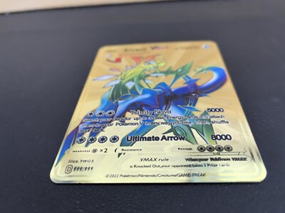 Metal Gold Card- Pokmon TCG Arceus VMAX Golden Pokemon Gifts For Kids | eBay Metal Gold Card- Pokmon TCG Arceus VMAX Golden Pokemon Gifts For Kids | eBay