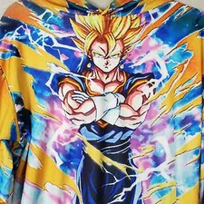 Dragon Ball Z RXBC2011 Men's Brightly Colored Long Sleeve Hoodie XL Anime