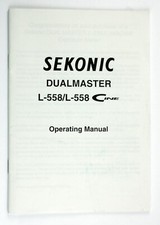 197502 Sekonic Dualmaster L-588/L-588 Cine Light Meter User Instruction Manual