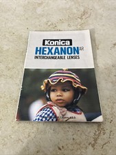 KONICA HEXANON AR LENSES BROCHURE/130549