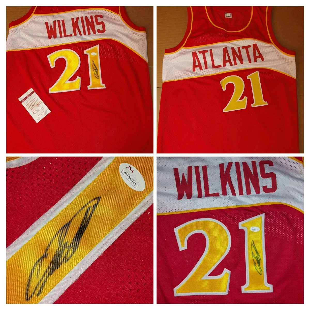 Dominique Wilkins Signed Jersey (JSA)