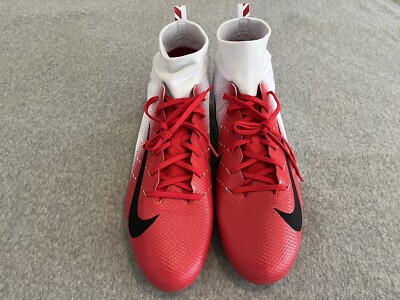 Nike Vapor Untouchable Pro 3 Football Cleats Red & White AO3021