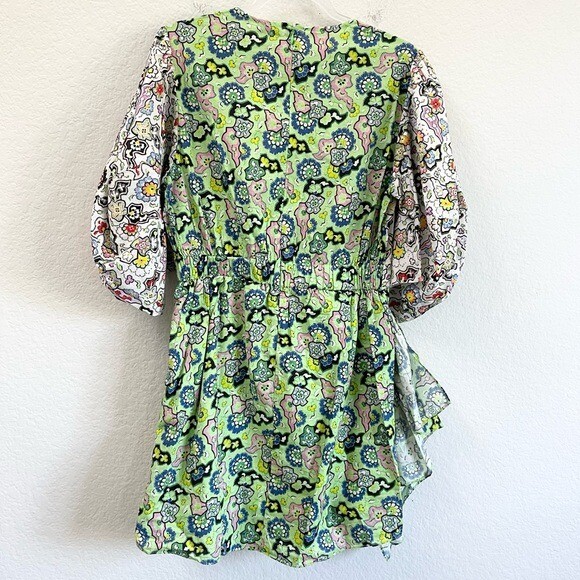 Rhode Women's Pia Dress, L / Large Mosaic Floral GRASS