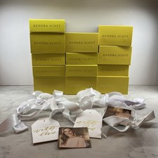 Set of 13 Kendra Scott Yellow Jewelry Boxes with 6 Bows