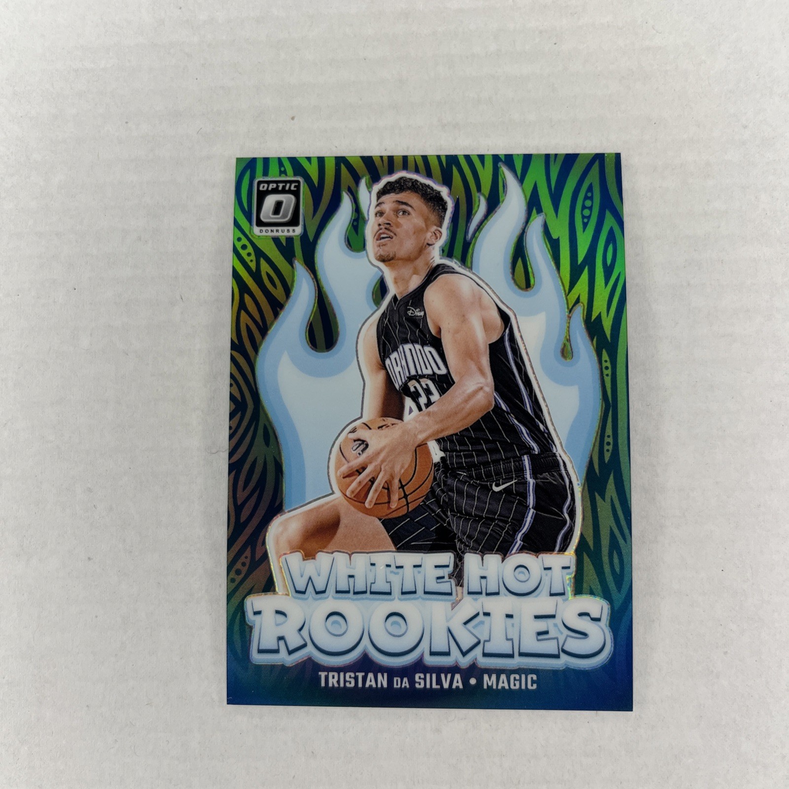 2024-25 Panini Donruss Optic White Hot Rookies Tristan Da Silva #7 Green  43/199
