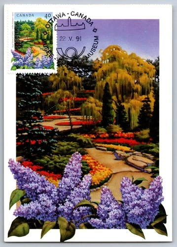 Canada 1991 Royal Botanical Gardens Hamilton Ontario FDC Maxi Card