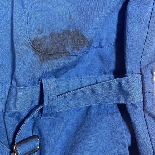 Vtg Zamora Temple Shriners Belted Coveralls Freemasons Chain Stitched *Ink Stain image 13