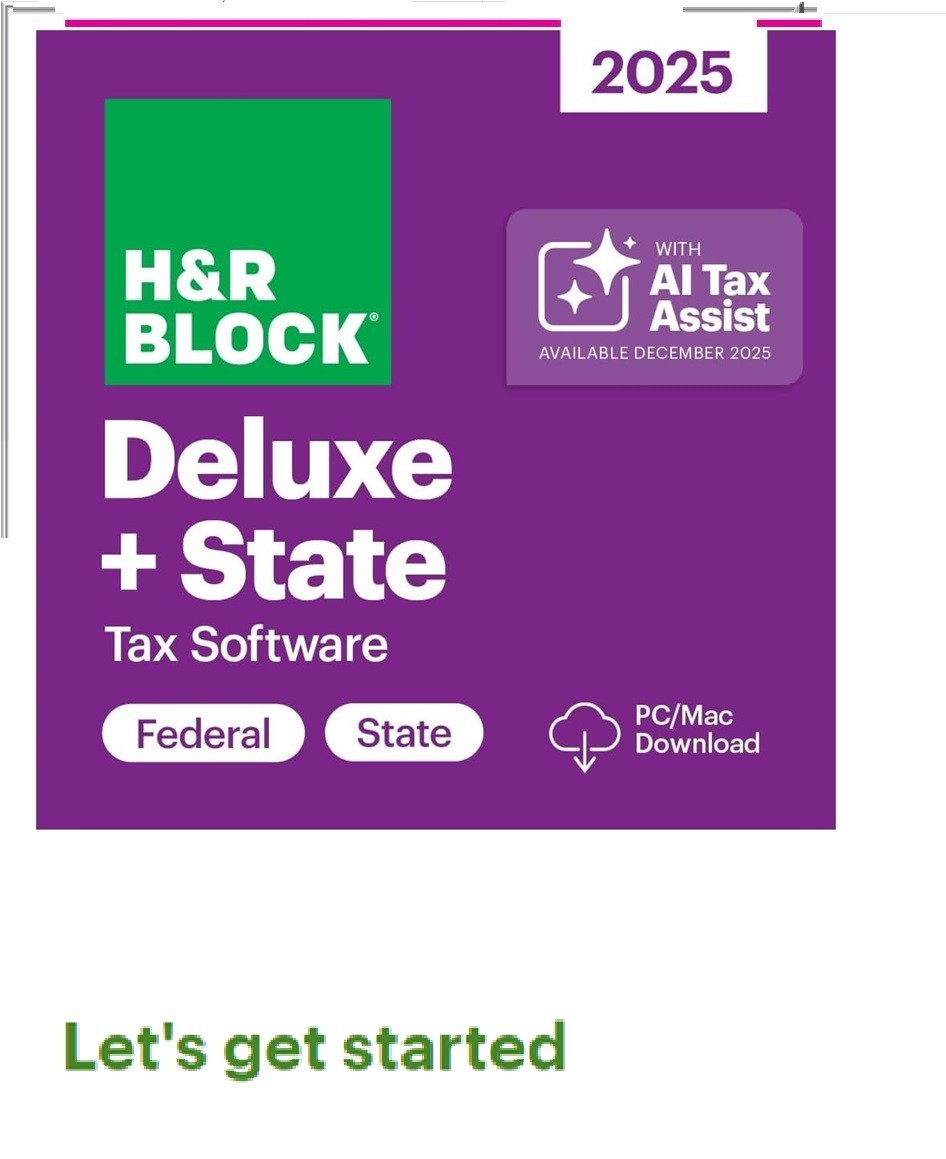 H&R Block Tax Software DELUXE 2025_KEY+LlNK SENT lNSTANT-LY [FREE eFiles+State]