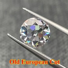 Wholesale Old European Cut Round 0.5-5ct D Color Moissanite Loose GRA VVS1