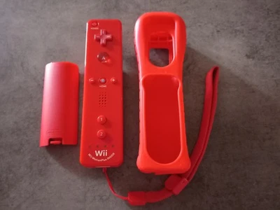 Manette Wiimote Wii MotionPlus Inside Nintendo Wii et wii U Officielle rouge - Photo 1/4