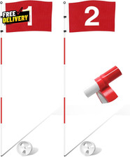 Golf Flagstick 6Ft Portable Five-Section Design for Backyard Practice Putting...