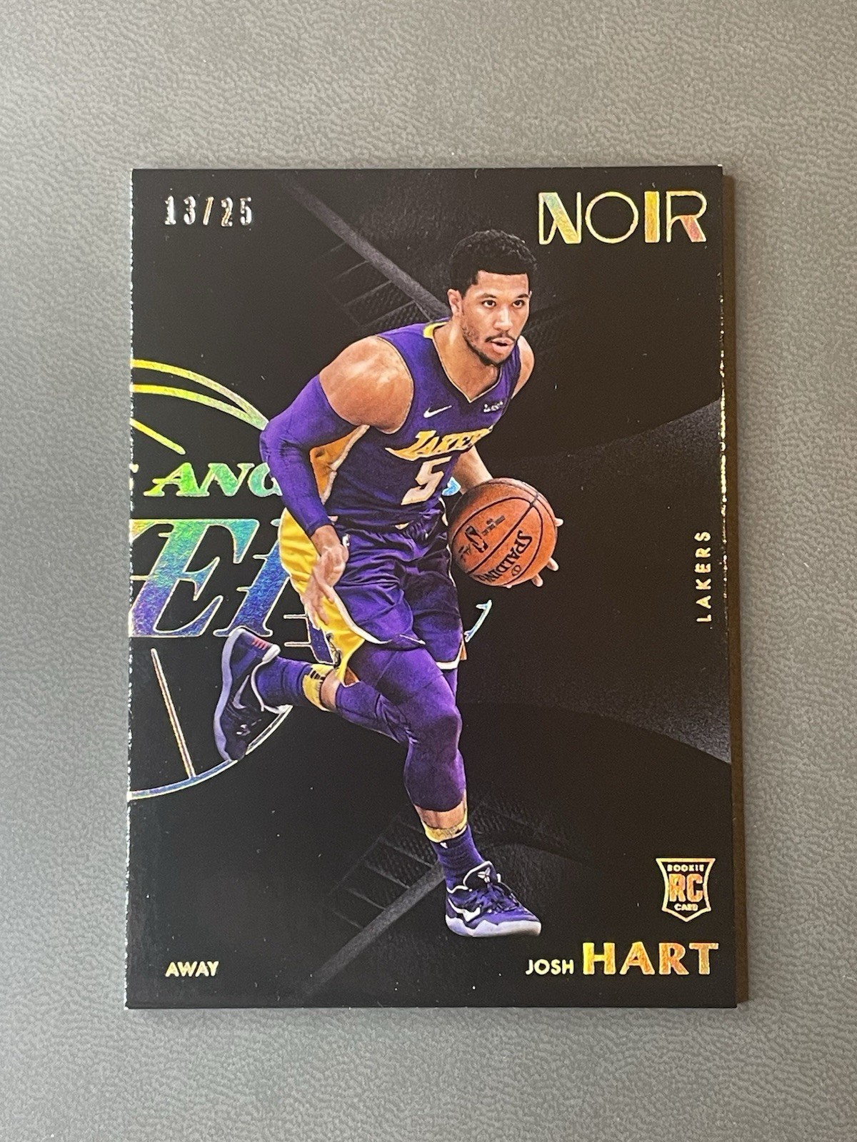 2017-18 Panini Noir #190 Josh Hart Gold Away /25 Knicks Lakers RC Rare!