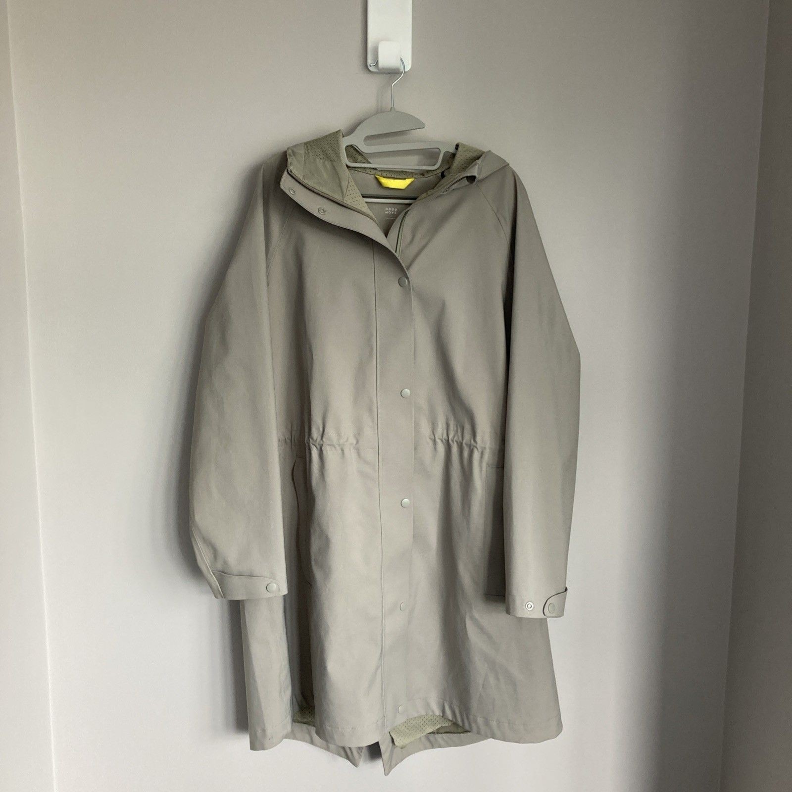 M&S Womens Goodmove Green Mid Length Trench Coat Jacket UK Size 16