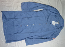 BULWARK UNISEX MED REG M-RG BLUE LAB COAT FR 7.7 ATPV 100 COTTON NEW NWOT