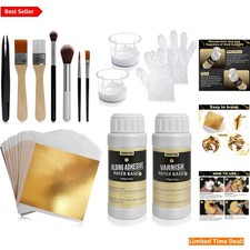 Versatile Gold Leaf Adhesive Kit: Perfect for Furniture, Crafts Art Projects