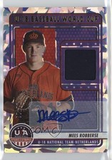 2023 USA Baseball Stars & Stripes Signatures Prime /23 Mees Robberse Auto s5q