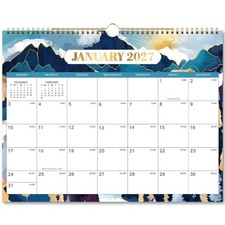 2027 Calendar - 2027 Wall Calendar, Jan-Dec 2027, 2027 Monthly Wall Calendar,...