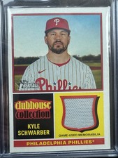 2025 Topps Heritage Clubhouse Collection Game Worn Patch Relics Kyle Schwarber 