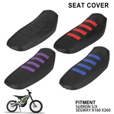 For SUR-RON Surron LB Light Bee S X Motocross Striped Soft Seat Cover PVC Black