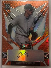 2021 Leaf Valiant Colson Montgomery Autograph /99 Orange Chicago White Sox 