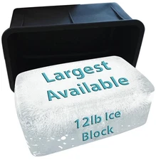 Ice Block Form Makes 12 Lb. Ice Cube 11" x 7" x 5" Largest Available Ice Bloc...