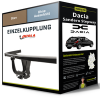 Starre AnhäNgerkupplung für Dacia Sandero Stepway 2008-2012 I Imiola Hak-Pol NEU