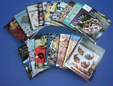 Lot Of 17 Various Quilting Books Soft Cover EUC , Patchwork Place And More