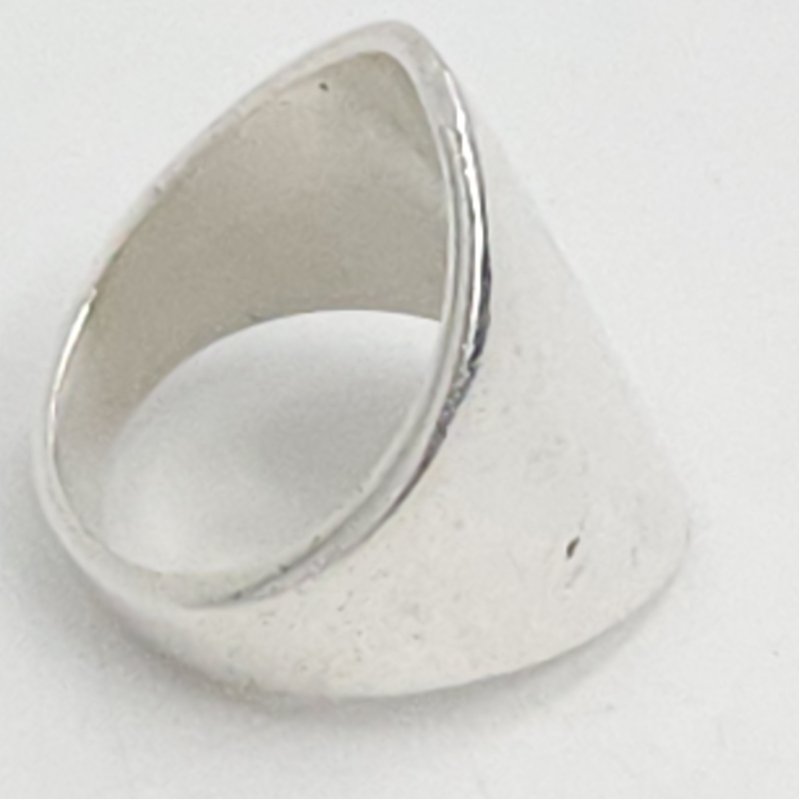Heavy Chunky Solid Sterling Silver Ring Band - 92… - image 6