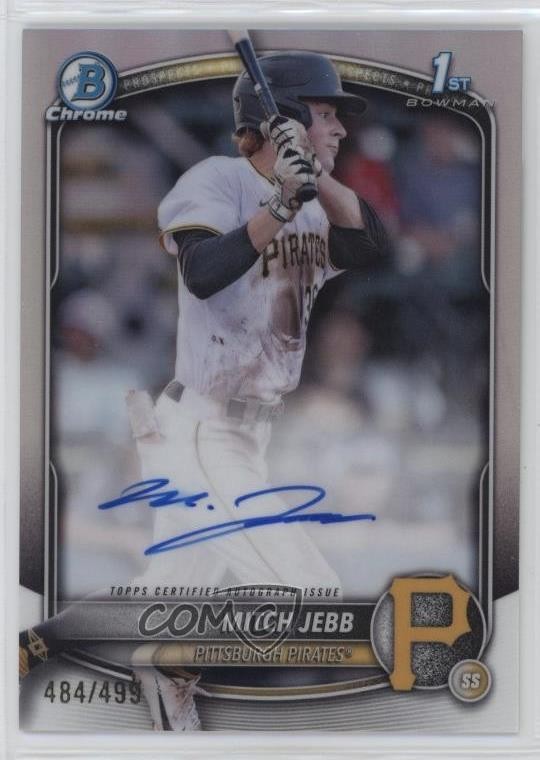 2025 Bowman Chrome Prospect Auto Refractor 484/499 Mitch Jebb #CPA-MJ Auto o8g