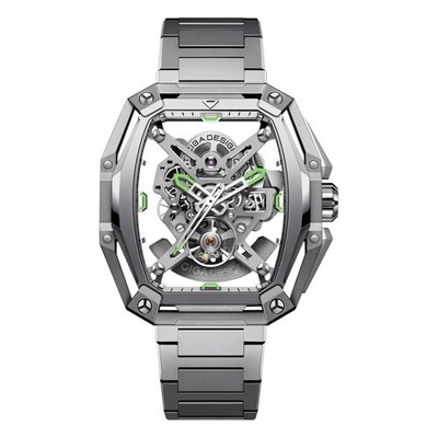 CIGA design Uhr Z035-SS01-W1S Automatik Hunter Silberfarben Skelettuhr