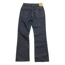 VTG Levis 517 Pant Blue Jeans Whisker Orange Tab Raw 32x32 70s 80s Flare Boot