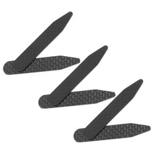 3 Pairs Black Collar Stays Shirt Inserts Dress Stiffener Business