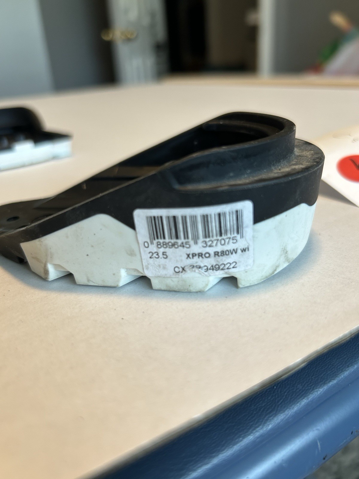 Scarpone da sci Salomon Quest ricambio tacchi e dita bianco e nero con viti #9