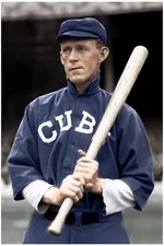 Johnny Evers Cubs  Colorized 8x10 Print-FREE SHIPPING