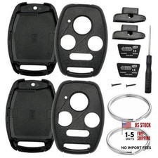2 Pack Key Fob Shell Replacement for Honda Accord 2003-2012 / Civic EX 2006