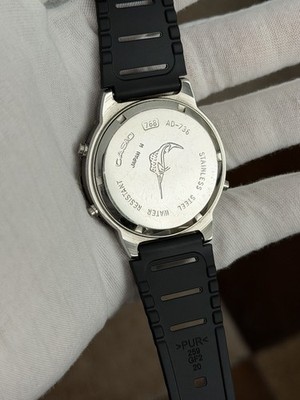 Rare Vintage Casio UV Sensor AD-736 Men's Ana-Digi Sports Watch