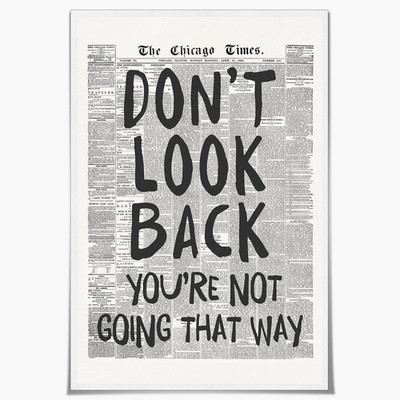 Retro Newspaper Posters Positive Affirming Quotes Posters Black and White Wall A