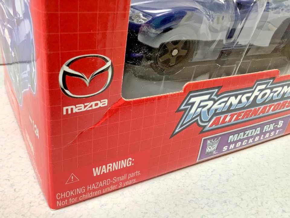 Alternador transformador Shockblast Mazda RX-8 coche Decepticon Hasbro #12 nuevo en caja Foto 3 de 4