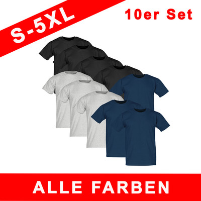 Fruit of the Loom 10er Pack Valueweight T-Shirt Herren | S - 5XL | Baumwolle
