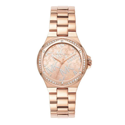 Neu Michael Kors Lennox Crystal Rosegoldfarben Damen Armband 37mm Uhr MK7405