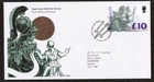 Great Britain 1993 £10 Britannia Stamp First Day Cover