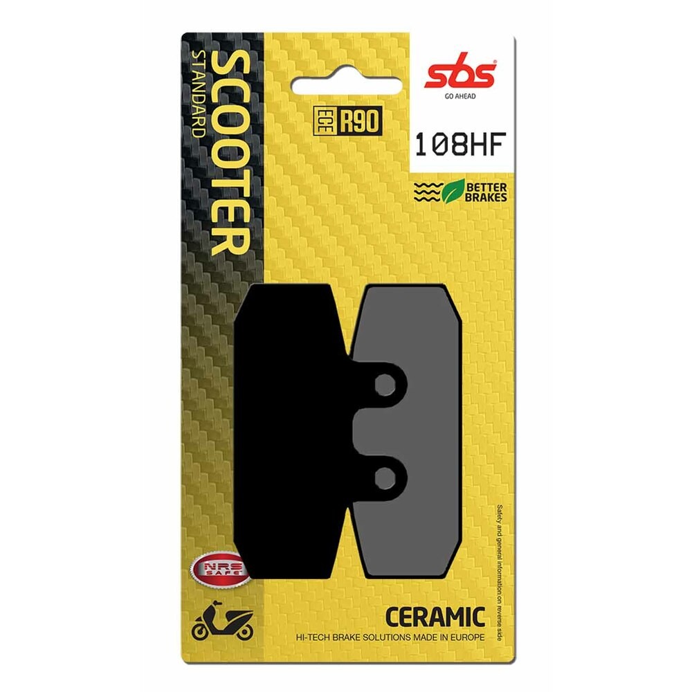 SBS P108-HF Brake Pad For Motorcycle Spare Parts Accessories Replacement Parts