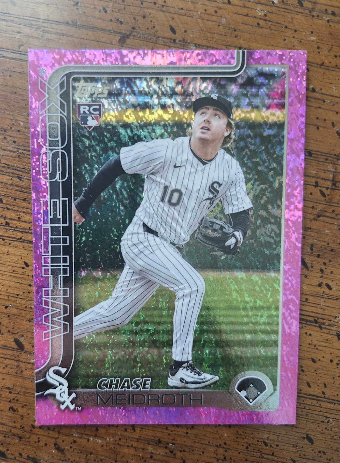 2025 Topps Update Series - Chase Meidroth #US337 Pink Holo Foil (RC)