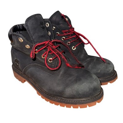 Timberland Waterproof Boots Boys 3 Pre-Owned Boots Black Nubuck ReBOTL A2KXR