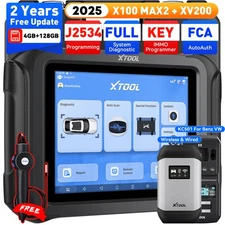 XTOOL X100 MAX2 KC501 Key Programmer J2534 ECU Programming Auto OBD2 Scanner FCA