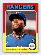 #223 2024 Topps Heritage  Julio Pablo Martinez RC Texas Rangers