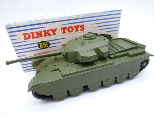 VINTAGE DINKY TOYS 651 CENTURION TANK IN ORIGINAL BOX 1954-70