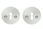 Brushed Chrome Lock Cover Plate