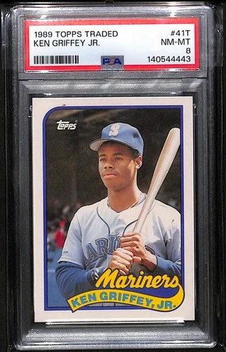 1989 Topps Traded - Ken Griffey Jr #41T (RC) PS NM-MT 8 Just Graded
