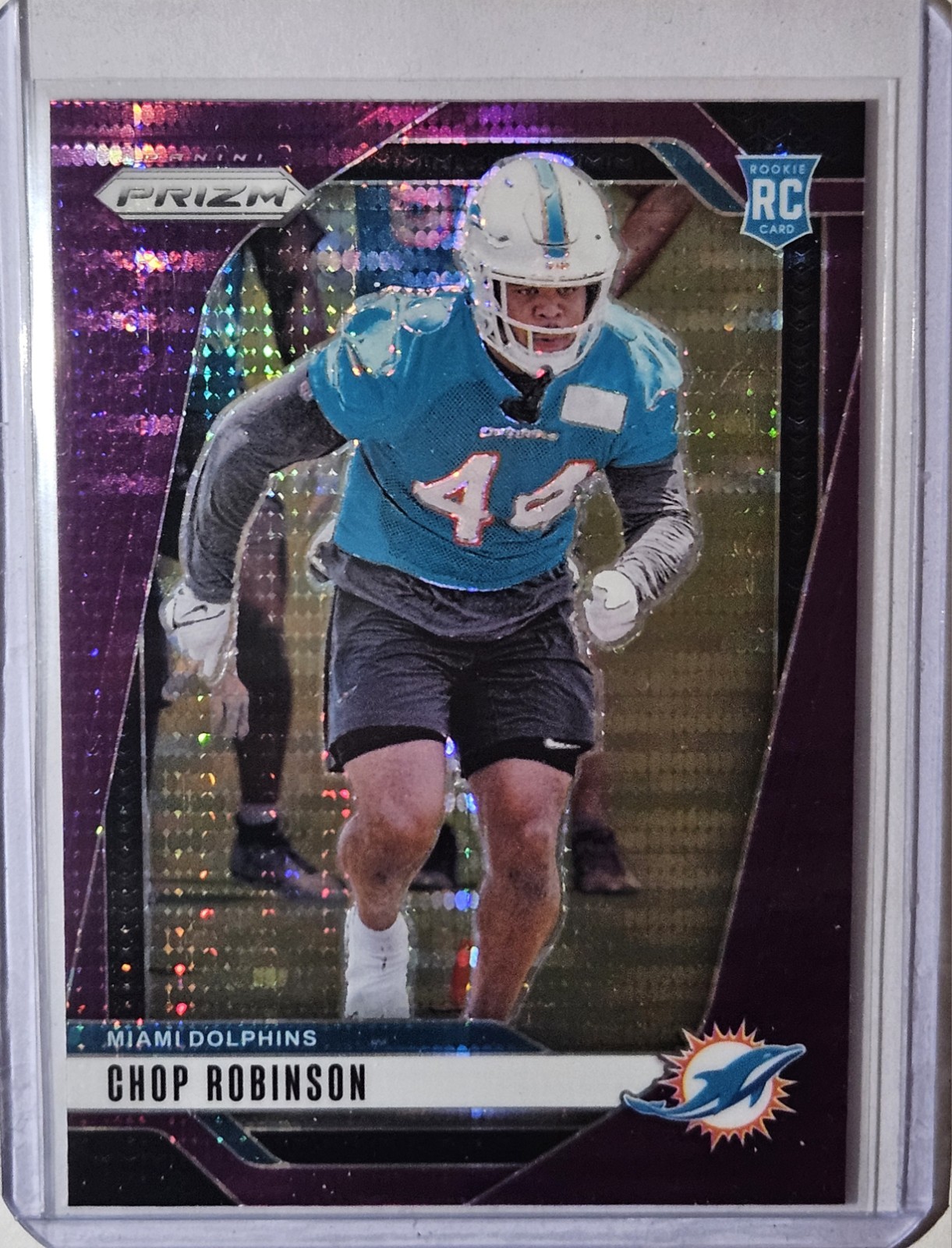 2024 Panini Prizm Chop Robinson #319 RC Purple Pulsar Miami Dolphins 🔥